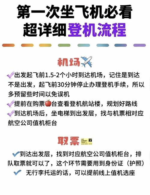 如果你是第一次坐飞机别担心这里有一份超详细的登机流程指南帮你