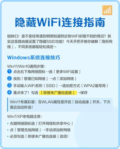 隐藏wifi连接指南